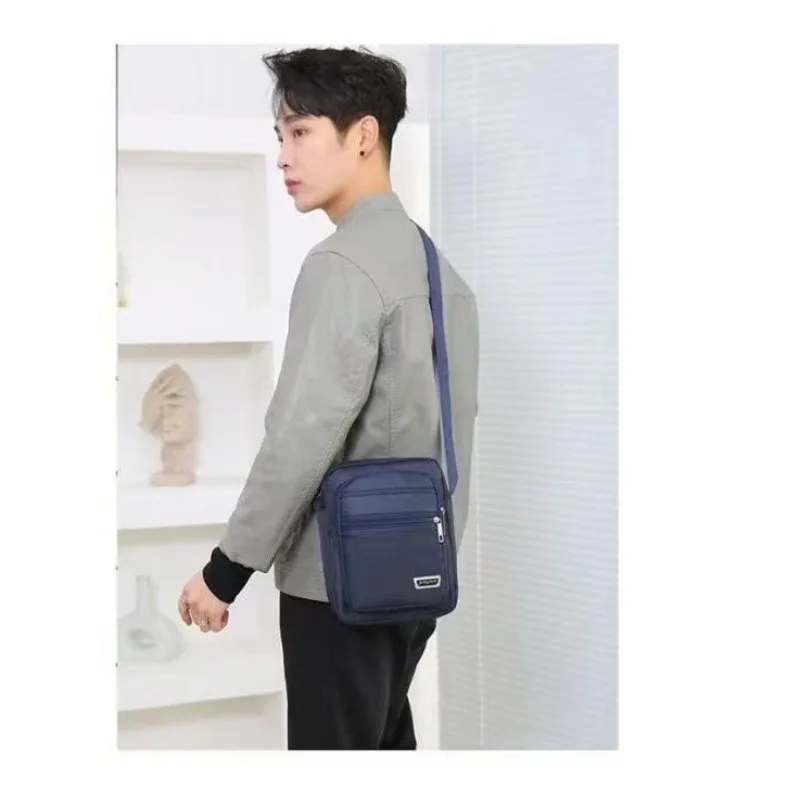 Wasserdichte, lässige, große Schulter-Umhängetasche für Herren, Business-Umhängetasche, Handtasche für Reisen – Detail 20