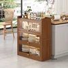 Nordic Floor-standing Kitchen Cabinets for Small Apartment Kitchen Storage Cabinet Modern Minimalist Household Cupboard Storage 4