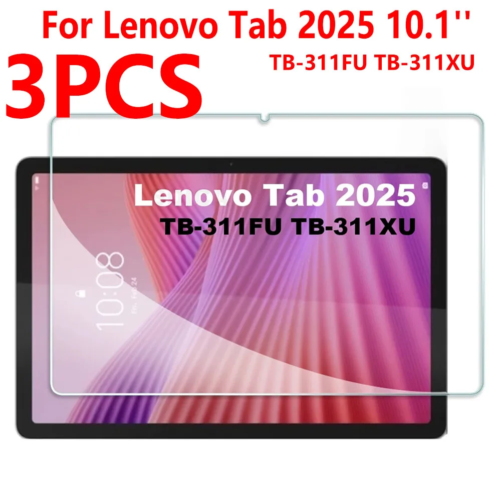 Tempered Glass Screen Protector for 10.1 Inch Tablet - 3 Pack, Anti-Scratch HD Protective Film