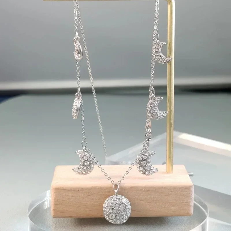 2025 Moon Silver Black High Quality Original New Sale Trending Set Fashion Fine Exquisite Gift Jewelry Accessories for Women 4