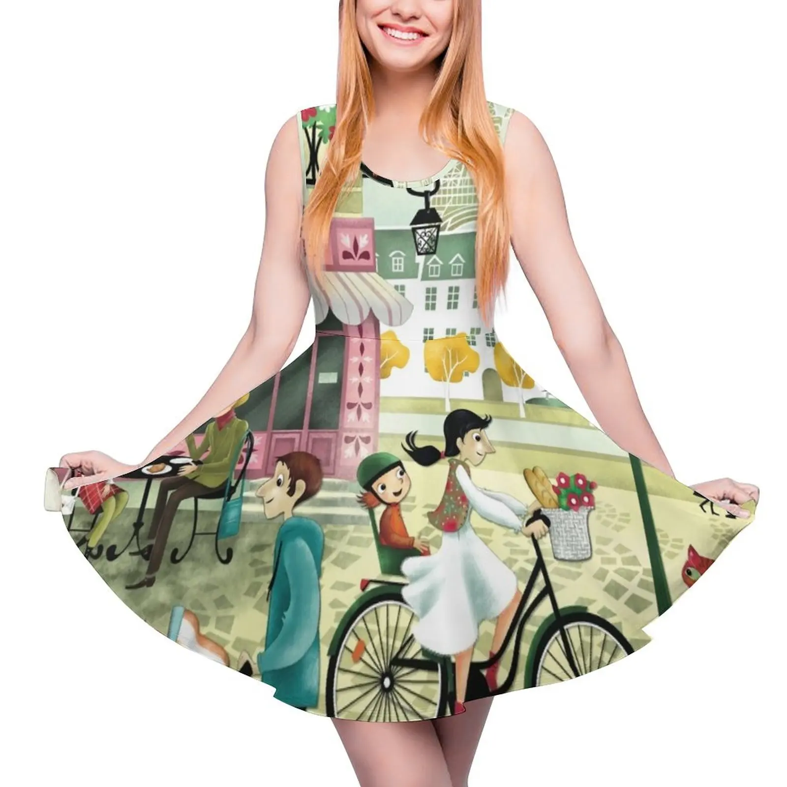 

Paris Round Neck Dress women's fashion dresses dresses for womens