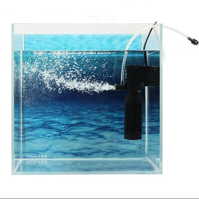 3 in 1 Filter Water Purifier Oxygenation Submersible Filtration Mini Fish Tank Filter for Aquarium Fish Tank
