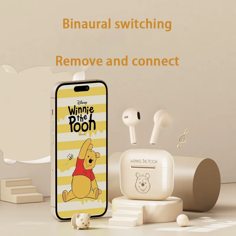 Mickey Minnie Winnie the Pooh Bear New Bluetooth True