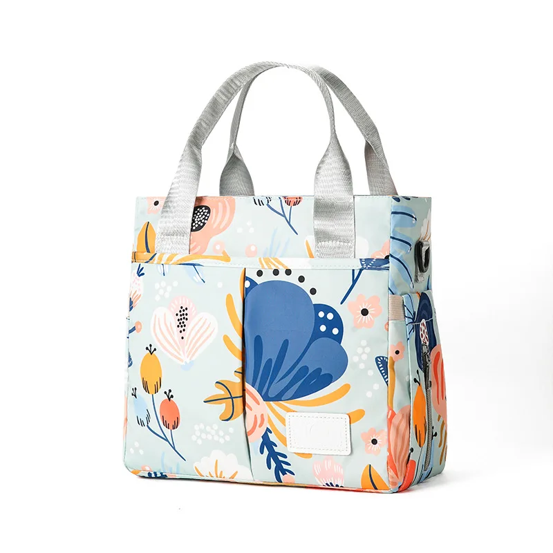 Hot Sale Of The Season Stripe Pattern Oxford Cloth Single Shoulder Crossbo Fashionable Large Capacity Multi-Functional Mommy Bag