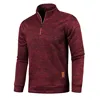 Winter Men's Fleece Thicker Sweater Coat Half Zipper Turtleneck Warm Pullover Quality Male Slim Knitted Wool Sweaters 4XL 3