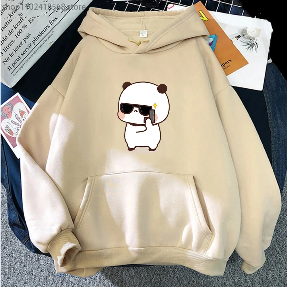 

Cartoon Bubu Dudu Graphic Hoodies Funny Panda Bear Sweatshirt Long Sleeve Pullover Girls Kawaii Y2k Sudadera Women Clothes Men