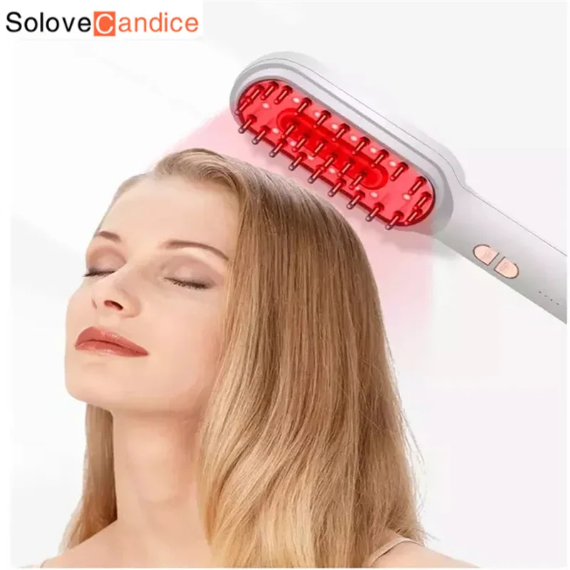 LEDRedLightTherapyScalpMassagerInfraredEMSMicroCurrentAnti