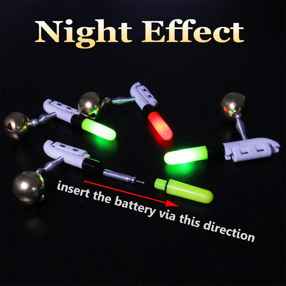 Description Picture 4 of itemFishing Light Stick Rod Bell LED CR425 3.6V Lithium Battery USB Charge Luminous Tackle Night Bright Lamp Tools Fish Bite Alarm