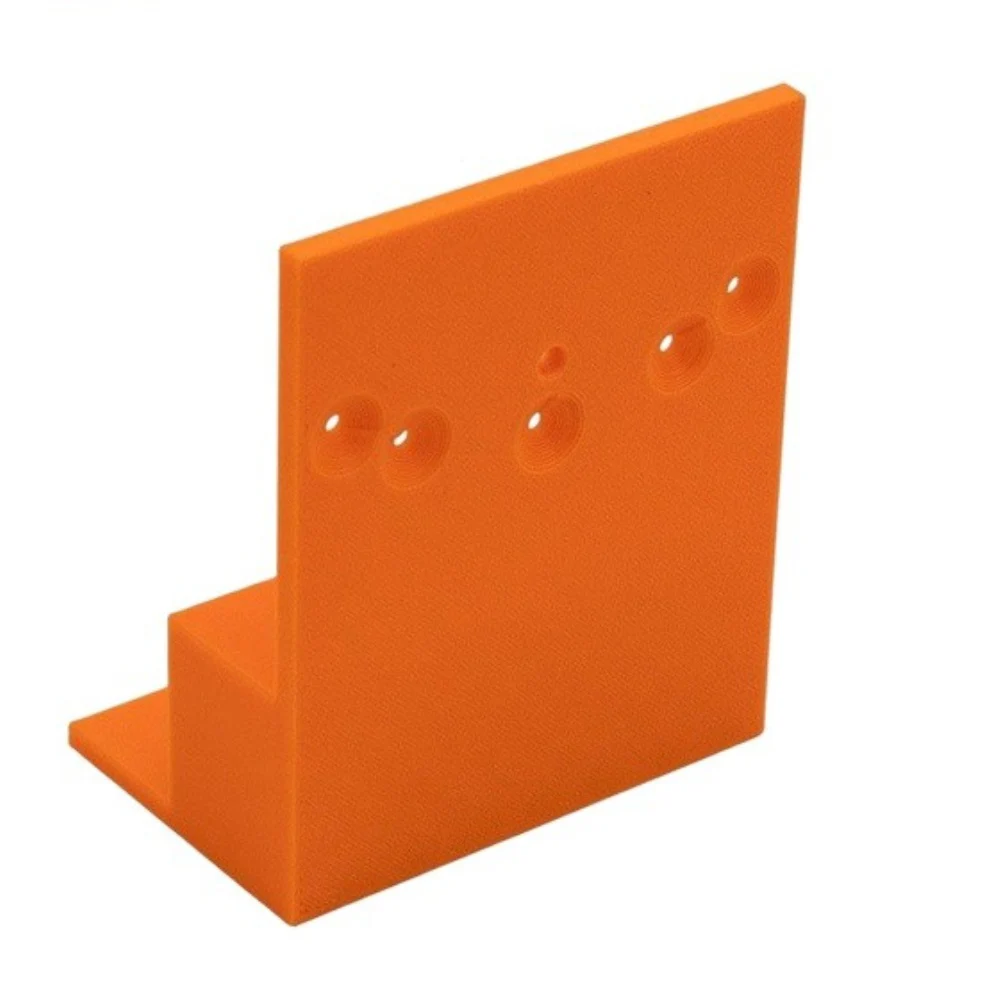 Stepped Positioning Plate For Wardrobe Side Installation Precision Tool Orange Plastic Hinge Mounting Cabinet Assembly Jig