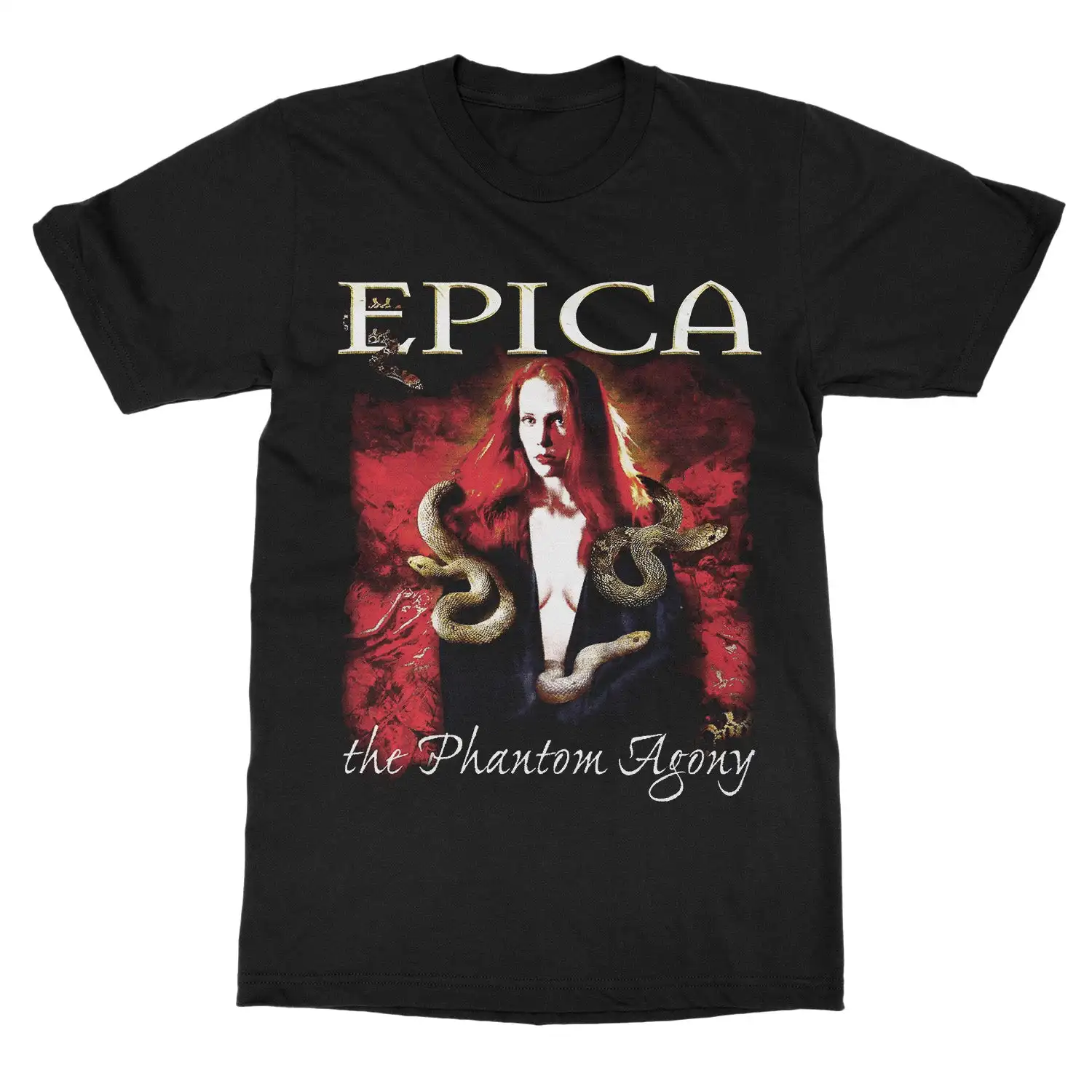 Epica THE PHANTOM AGONY Band T-Shirt 100 % Baumwolle Grafik-T-Shirt Herren Damen Sommer Streetwear Top