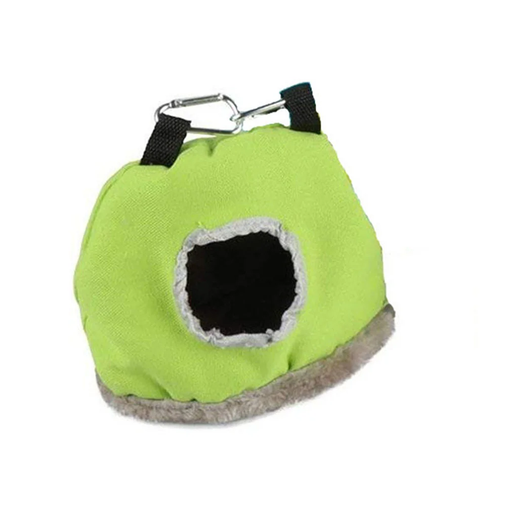 Bird Cage Pet Warm House Parrot Hammock Cotton Sleeping Bed Tent Winter for