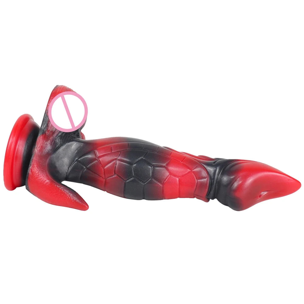Dragon monster dildo in silicone con ventosa per piaceri_voghion.com