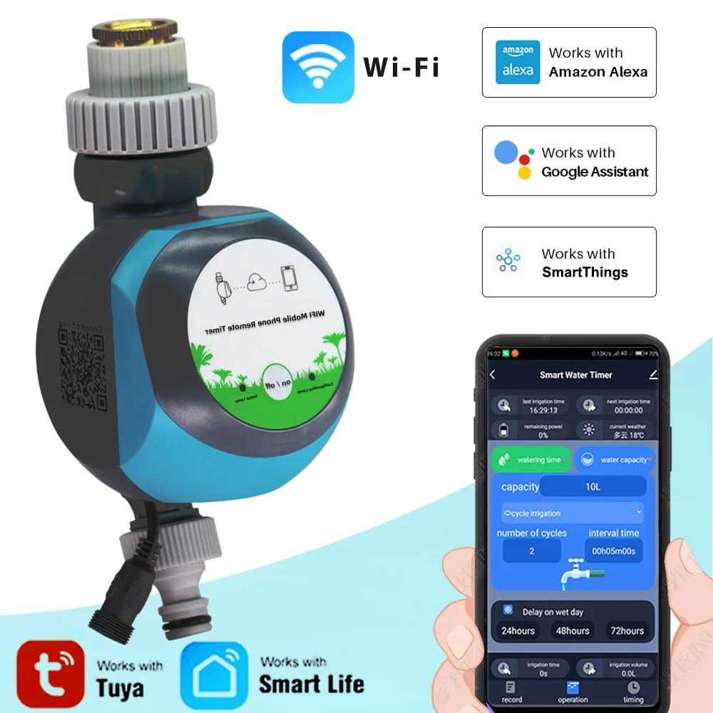 WIFI Garden Watering Timer Plant Irrigation Automatic System Support