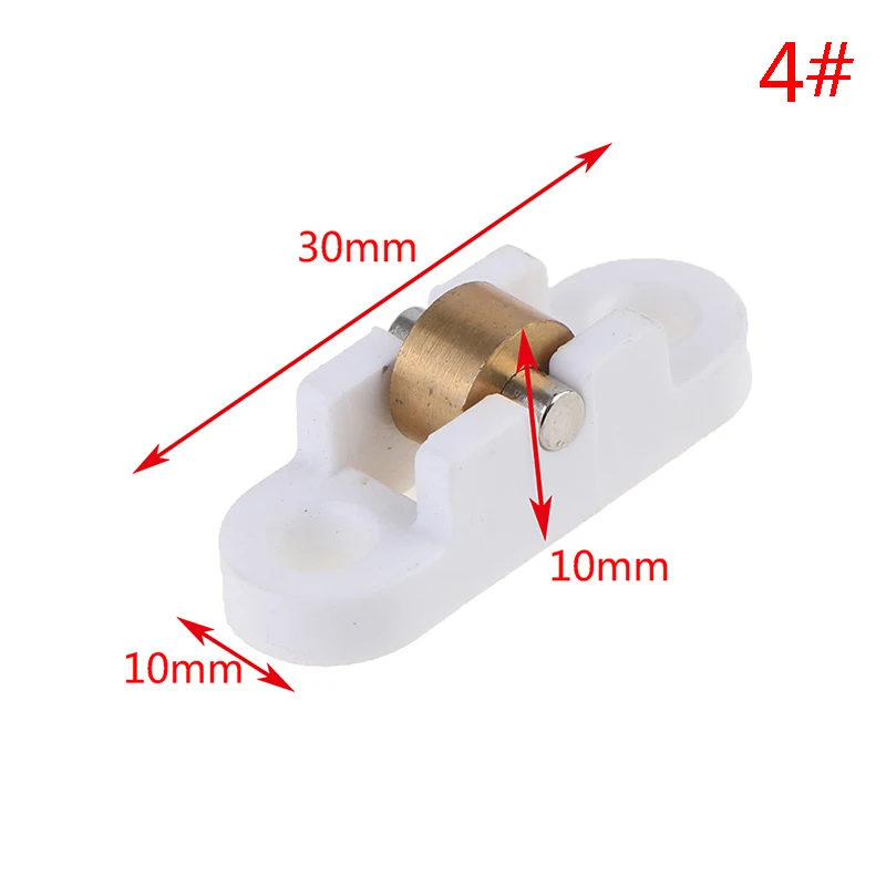 1pc Stainless Steel Old-Fashioned Sliding Door Roller Cabinet Copper Caster Wheel Pulley Runners For Wardrobe Furniture Hardwar