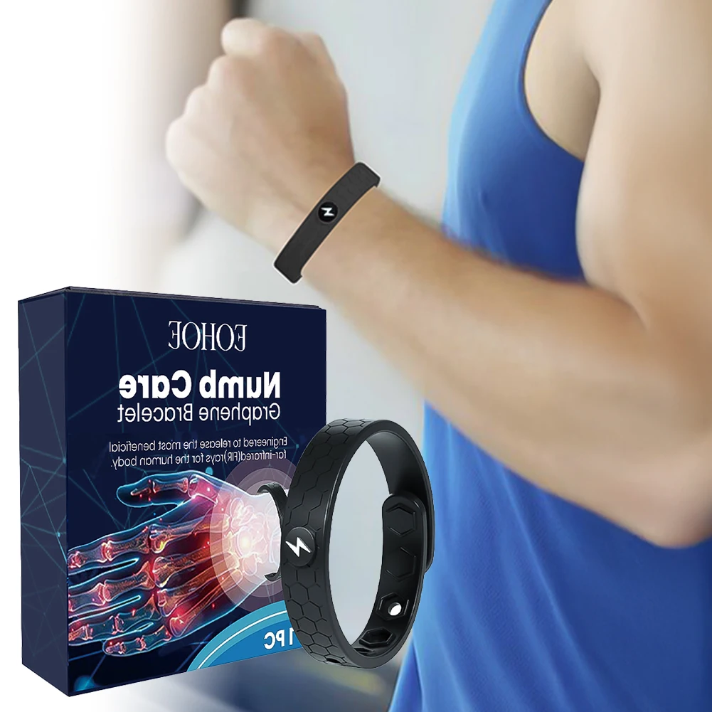 1Pc Wrists Relaxation Bracelet Hands Numb Arthritis Pain Relief Massage Anti Fatigue Promote Blood Circulation Unisex