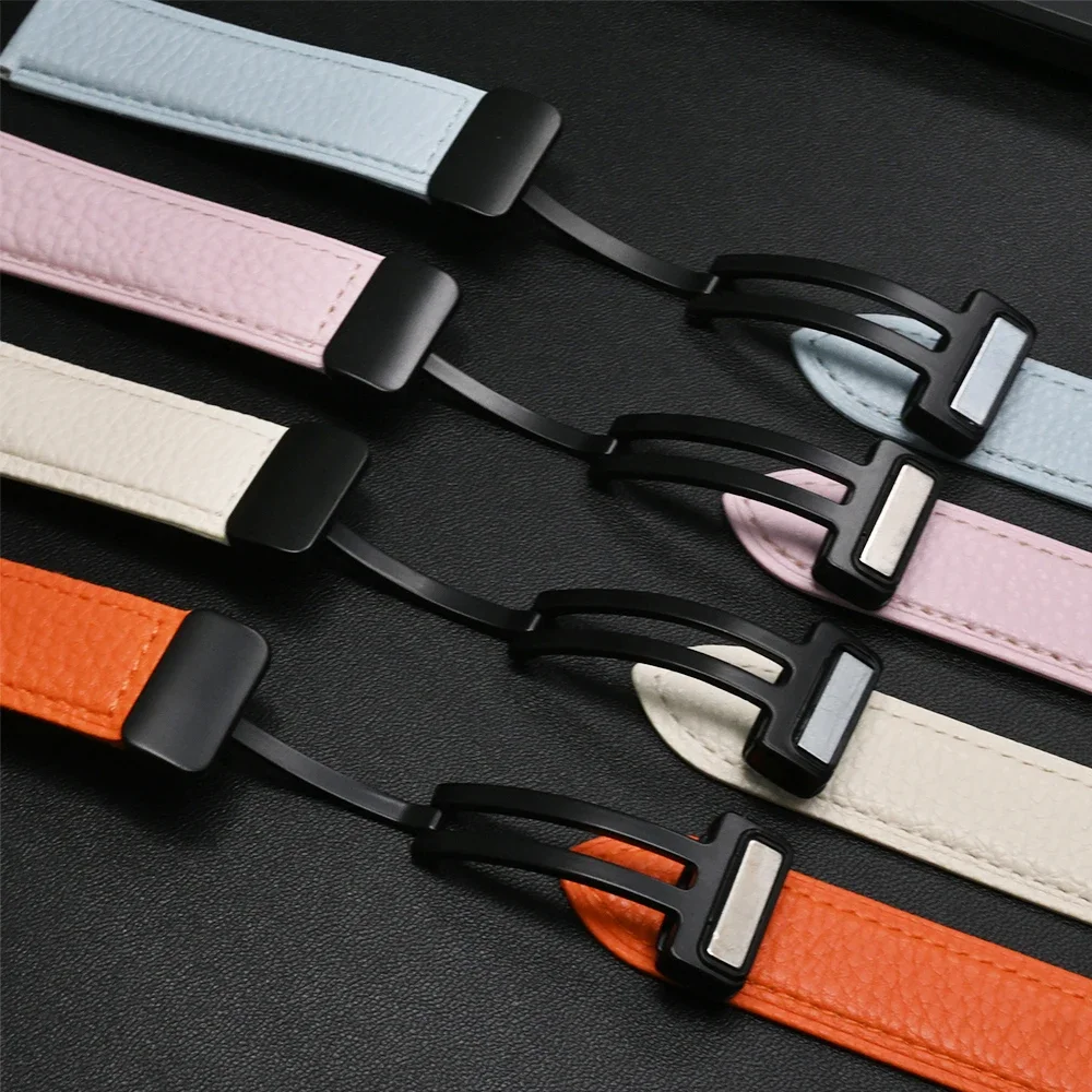Premium Leather Magnetic Watch Band Bracelet