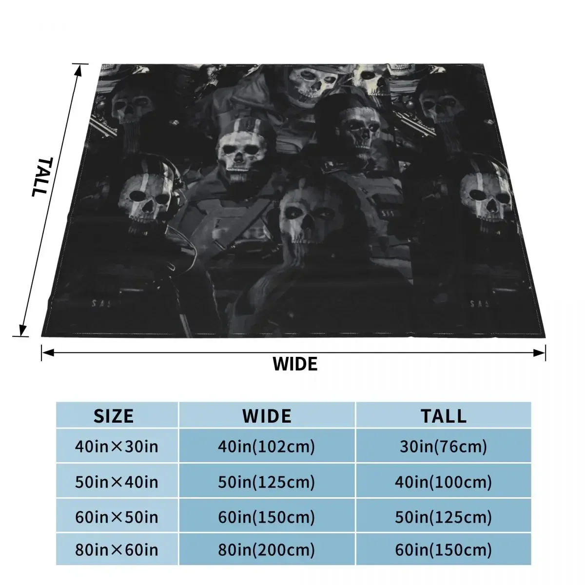 Simon Ghost Riley Throw Blanket funny gift Plaid Retro Blankets 2