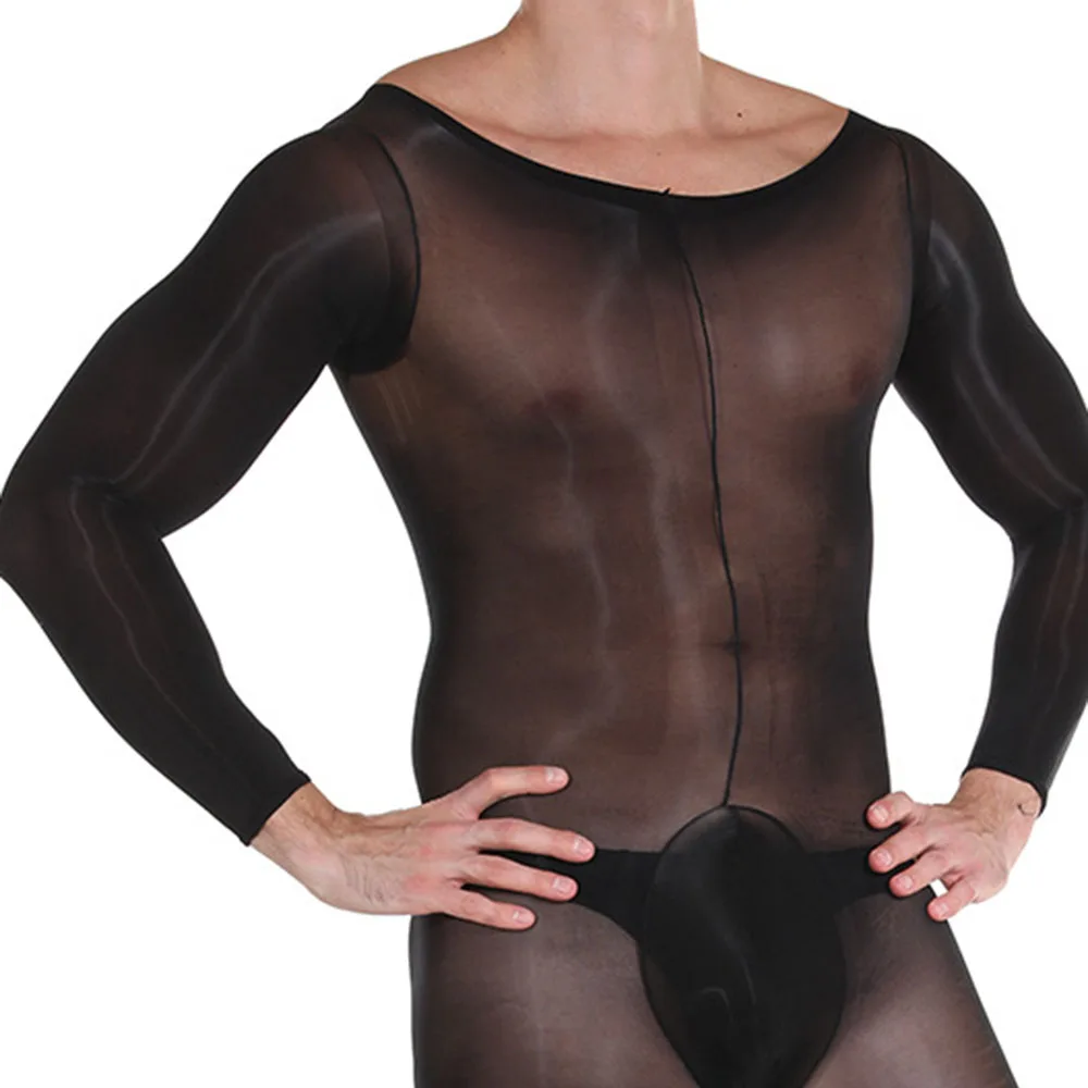 Sexy Penis ultra Pouch Tights lingerie Elastic Bodystocking Erotic Mens Pantyhose cocksleeve Silk Sheath Underwear handjob game