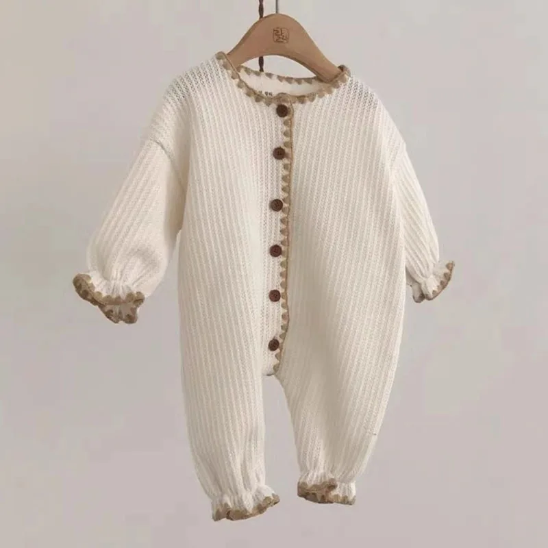 black baby bodysuits	 New Baby Girl Vintage Romper Japan Style Infant Soft Cotton Long Sleeve Jumpsuit Newborn Pajamas Baby Casual Home Clothes 0-24m Baby Jumpsuit Cotton 