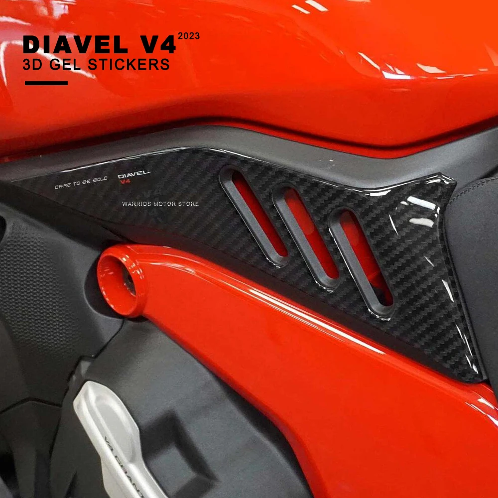 Adesivi Moto 3D Gel Guards Side Pad Per Ducati Diavel V4 2023