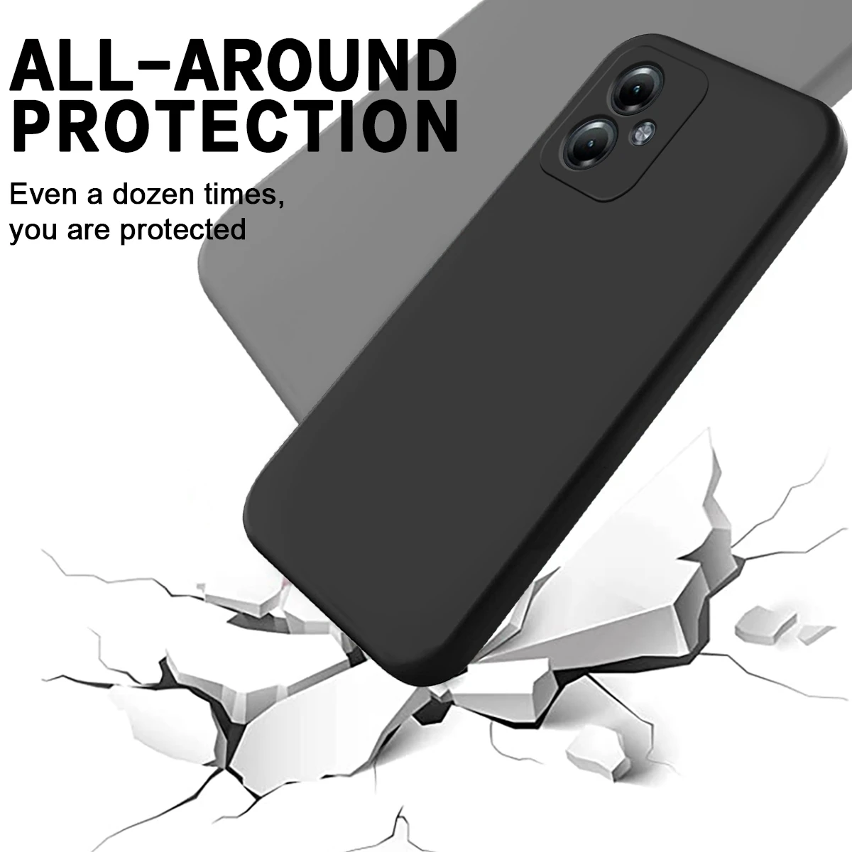 Phone Case Phone Protector Cover For Motorola G54 Soft Silicone Liquid Case Shockproof Cover for Motorola G14 Phone Fundas for G04 G24 G34 G84