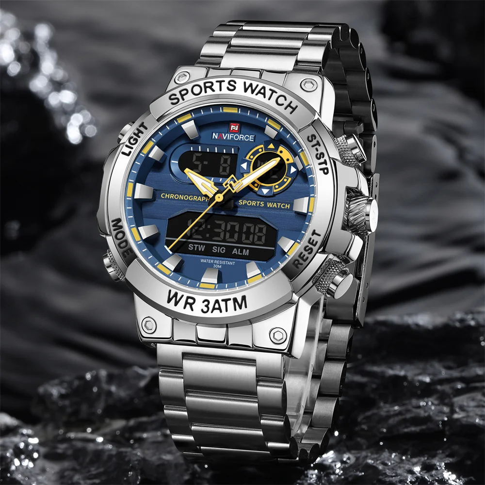 Naviforce 9237 Luxury Stainless Steel Men Watch description image 5