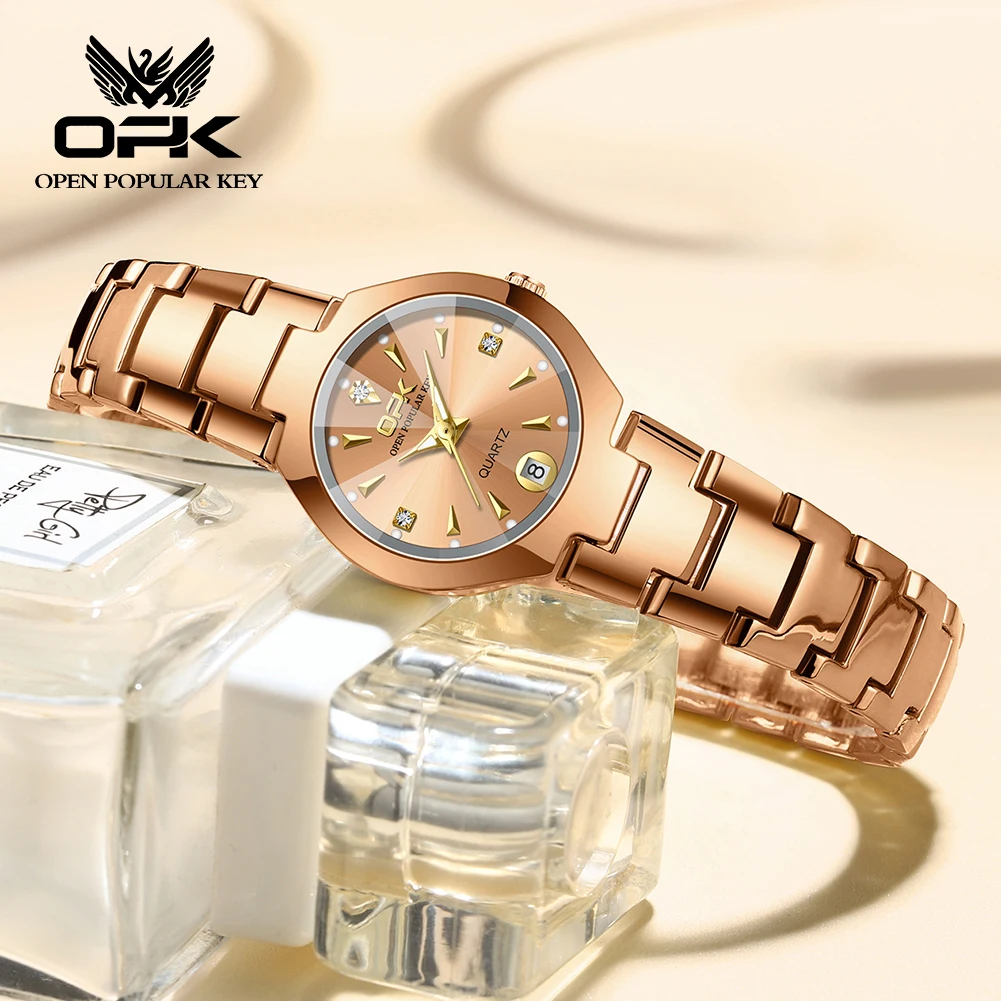 ساعة كوارتز رائعة وصغيرة الحجم للنساء ، بطارية مع...