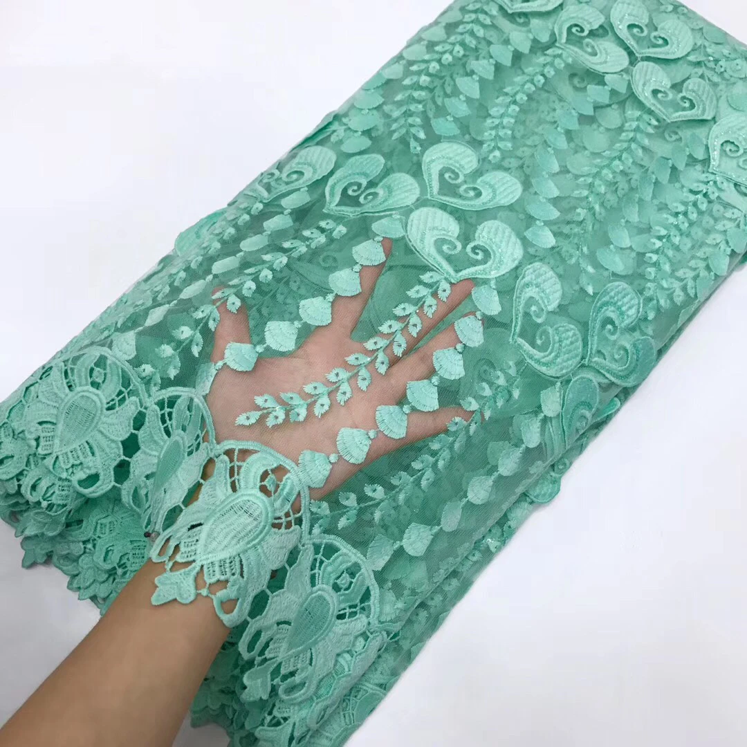 

African Beaded 3D Tulle Lace Fabric 2021 African French Lace Fabric High Quality Nigerian Embroidery Tulle French Lace