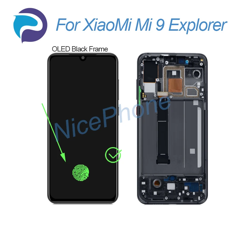 Dla XiaoMi Mi 9 Explorer ekran LCD + wyświetlacz dotykowy Digitizer 2340*1080 Mi 9 Explorer ekran LCD
