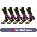 5 Pairs black green