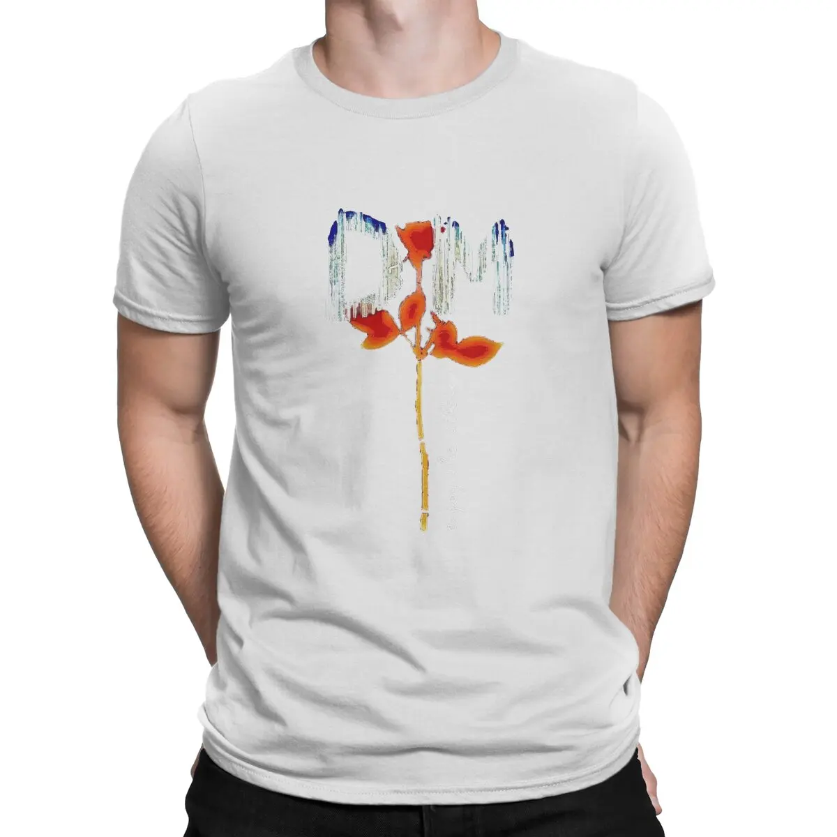 thumbnail image 1 of Camiseta de algodón con cuello redondo de Depeche Cool Mode para hombre, obra de arte de alta calidad, regalo de cumpleaños divertido, 1 of 7