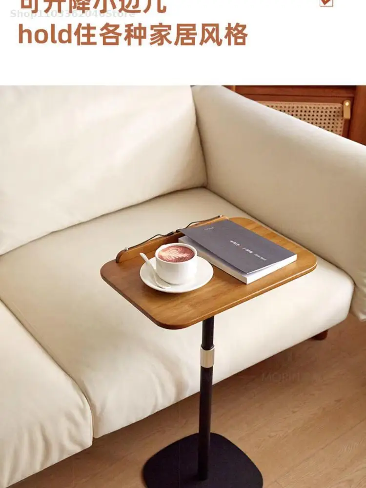 Sofa Side Table Nordic Living Room Simple Lifting Coffee Table Bedside Small Removable Multifunctional Solid Wood Small