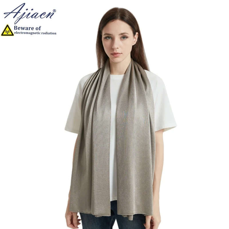 Silver Fiber Anti Radiation Scarf for Electromagnetic Protection