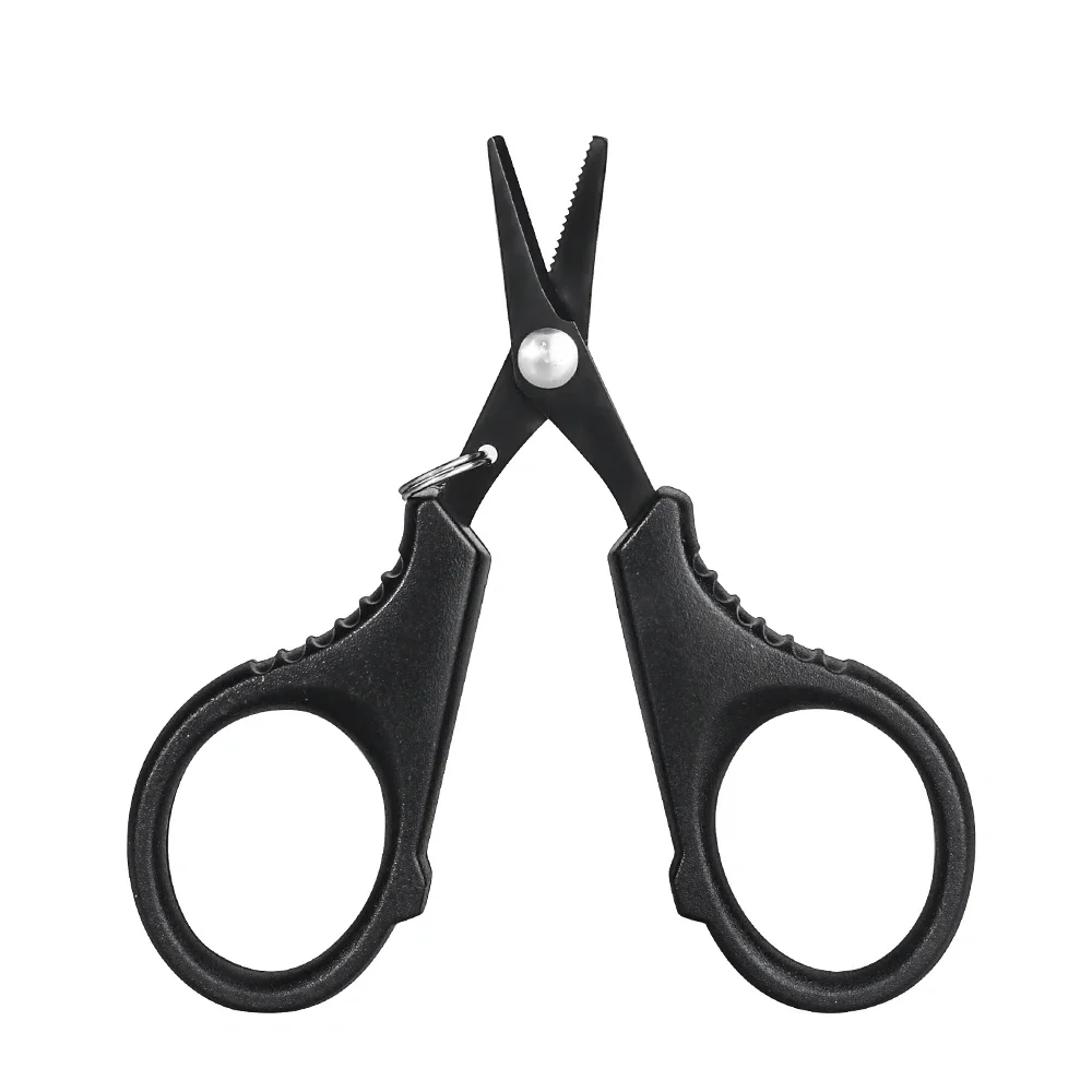 Titanium coating stainless steel fishing scissor plier cut PE braid line cutter plies carp fishing tools accessories fishing tools