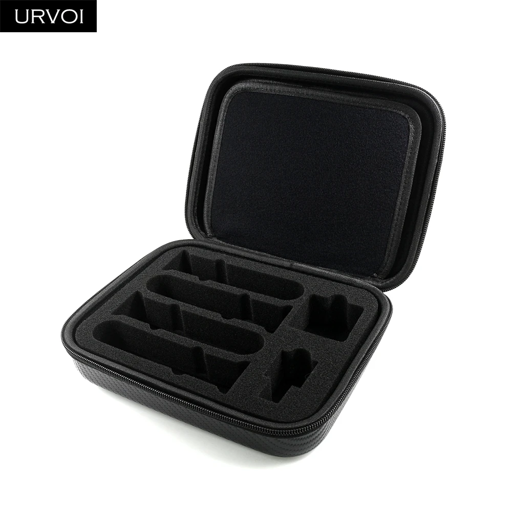URVOI Watch Band Portfolio for Apple Watch band Carbon fiber grain nylon box strap storage bag displays velvet inner collection