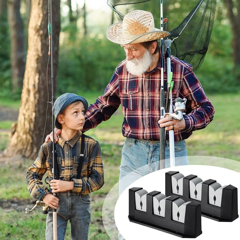 3 Rod Fishing Rod Holder Wall Mount Fishing Rack Horizontal Holder for Wall Garage Boat Accessories 4pcs Grey