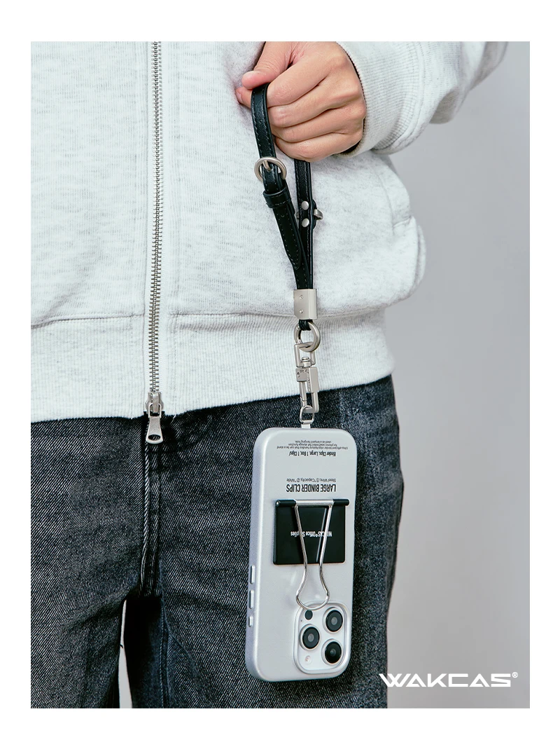 Wakcas Niche Design Leather Stand Folder Case for iPhone