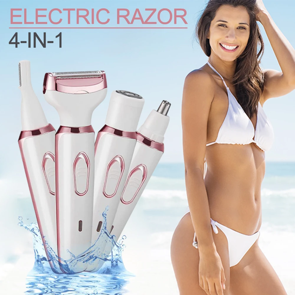 

Electric Razor Epilator For Women Bikini Hair Trimmer Painless Shaver For Face Eyebrow Beard Arm Leg Armpit Body Hair Removal