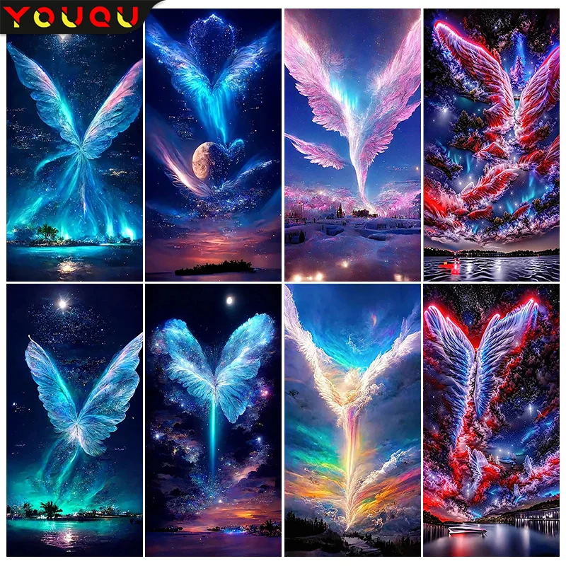 

YOUQU пейзаж, алмазная живопись 5D, DIY, алмазная вышивка, мозаика, картина, искусство, небо, искусство, подарки