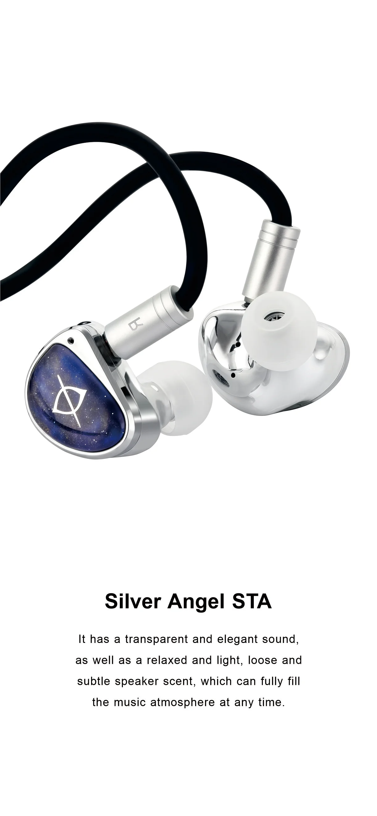 TFZ EarAcoustic Audio Silver Angel STA-Pro 10MM +6MM Polymer Diaphragm HiFi Music Monitor DJ Studio Audiophiles In-Ear Earphones