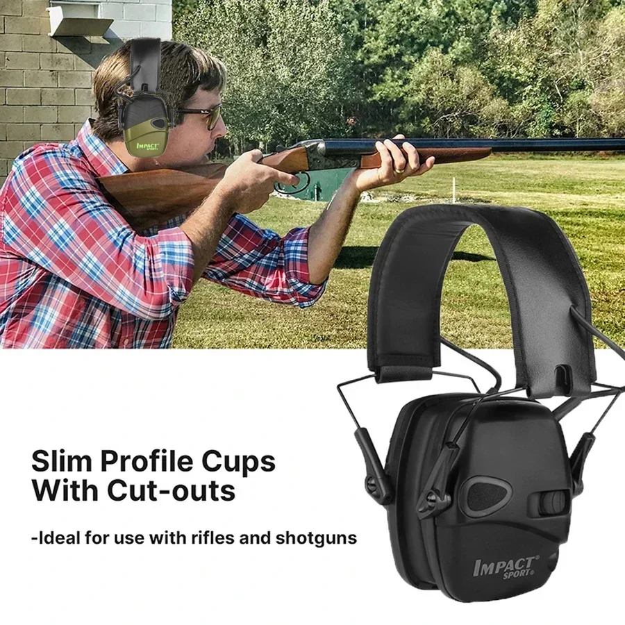 Outdoor Tactical Electronic Shooting Earmuff Gun Range Anti-noise Headset Impact Sound Amplification Hearing protector