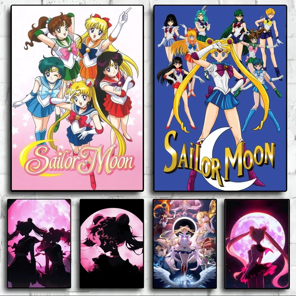 Bilibili S-Sailor Moon Lovely Poster Wall Pictures Living Room Fall Decor