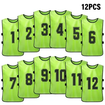 Kids’ Soccer Pinnies – 6/12PCS Quick-Dry Training Bibs 1