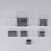 1Pc Storage Boxes Lids Gemstone Display Coin Clear Container Specimen Mini Square Cube Acrylic Case Rough Mineral Standard 5