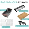 Kitchen Sink Black Kitchen Sink, Drop In Kitchen Sink, Stainless Steel Kitchen Sink, Single Bowl Kitchen Sink, Workstation 6