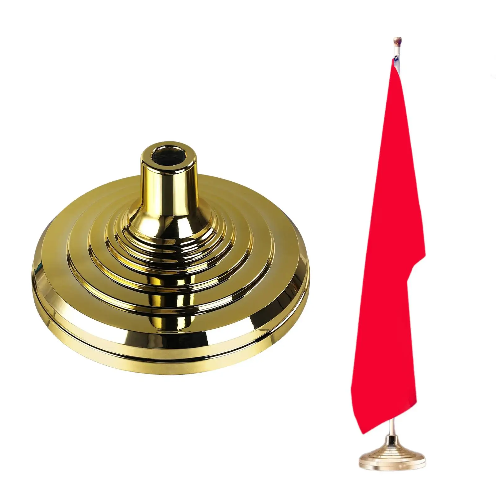 Floor Stand Base for Indoor Flagpole Flag Pole Stand Indoor Flag Pole Holder for Party Outdoor Conference Room Home Meeting