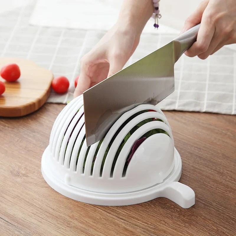 Fruit and vegetable salad cutting bowl multifunctional kitchen drain basket filter storage rack