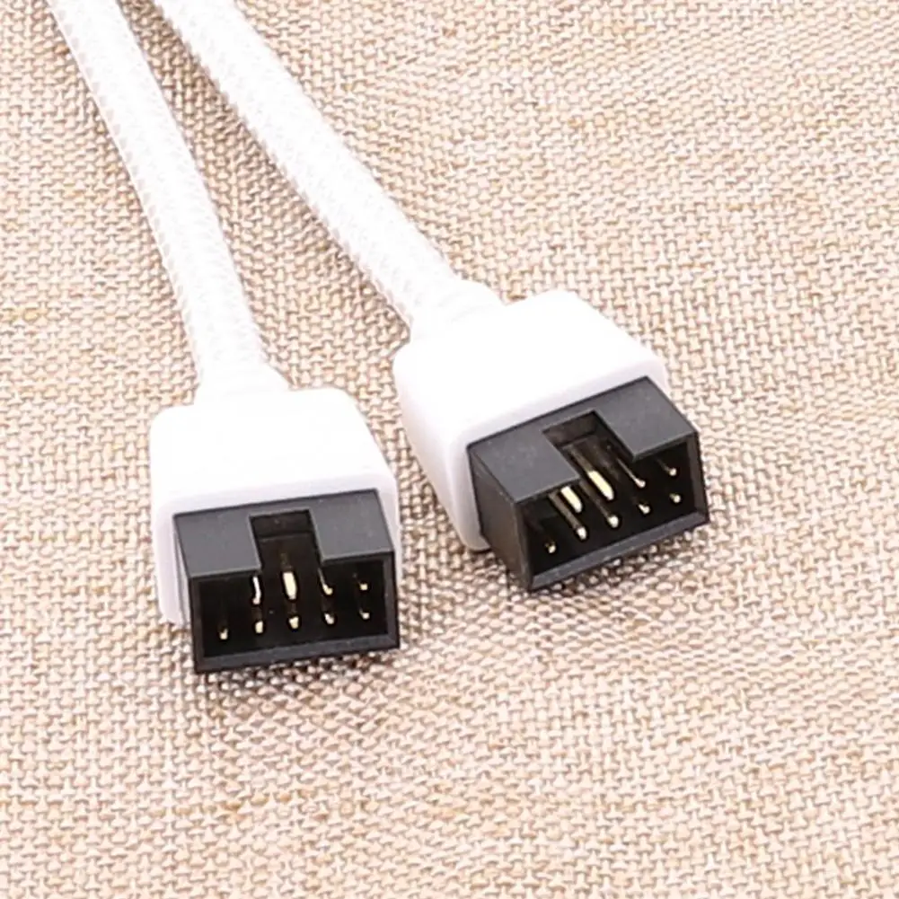 Motherboard USB Extension Cable 9 Pin 1 Female To 2 Male Y Splitter Audio HD Extension Cable Desktop 9 Pin USB2.0 HUB Connector