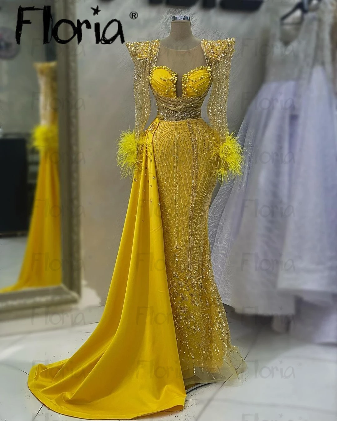 green emerald velvet dress Gold Mermaid Prom Dress Evening Formal Party Birthday Engagement Gowns –  formalgowns