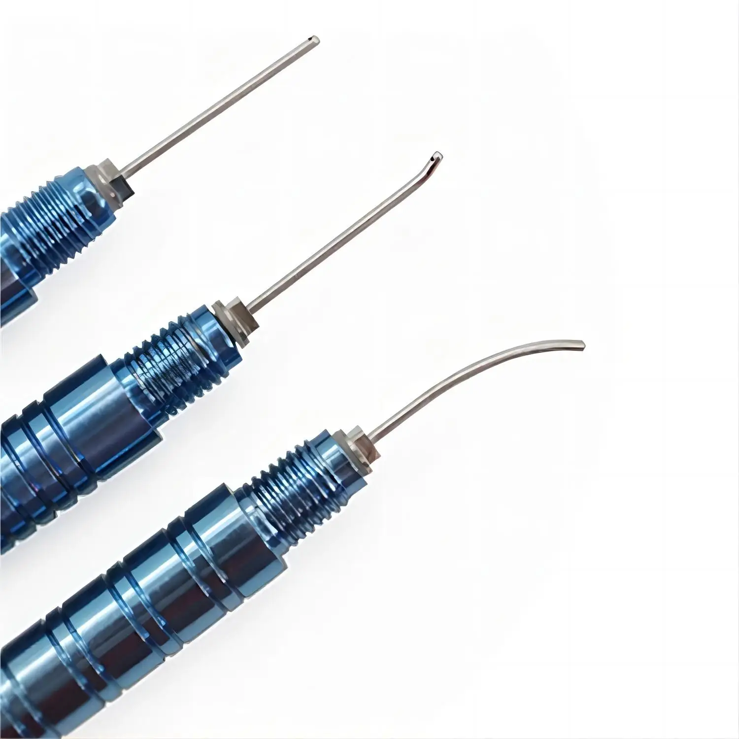 Phaco Handle Titanium Phacoemulsification I/A handpiece for Ophthalmology straight/curved/angled tip with sleeve 6